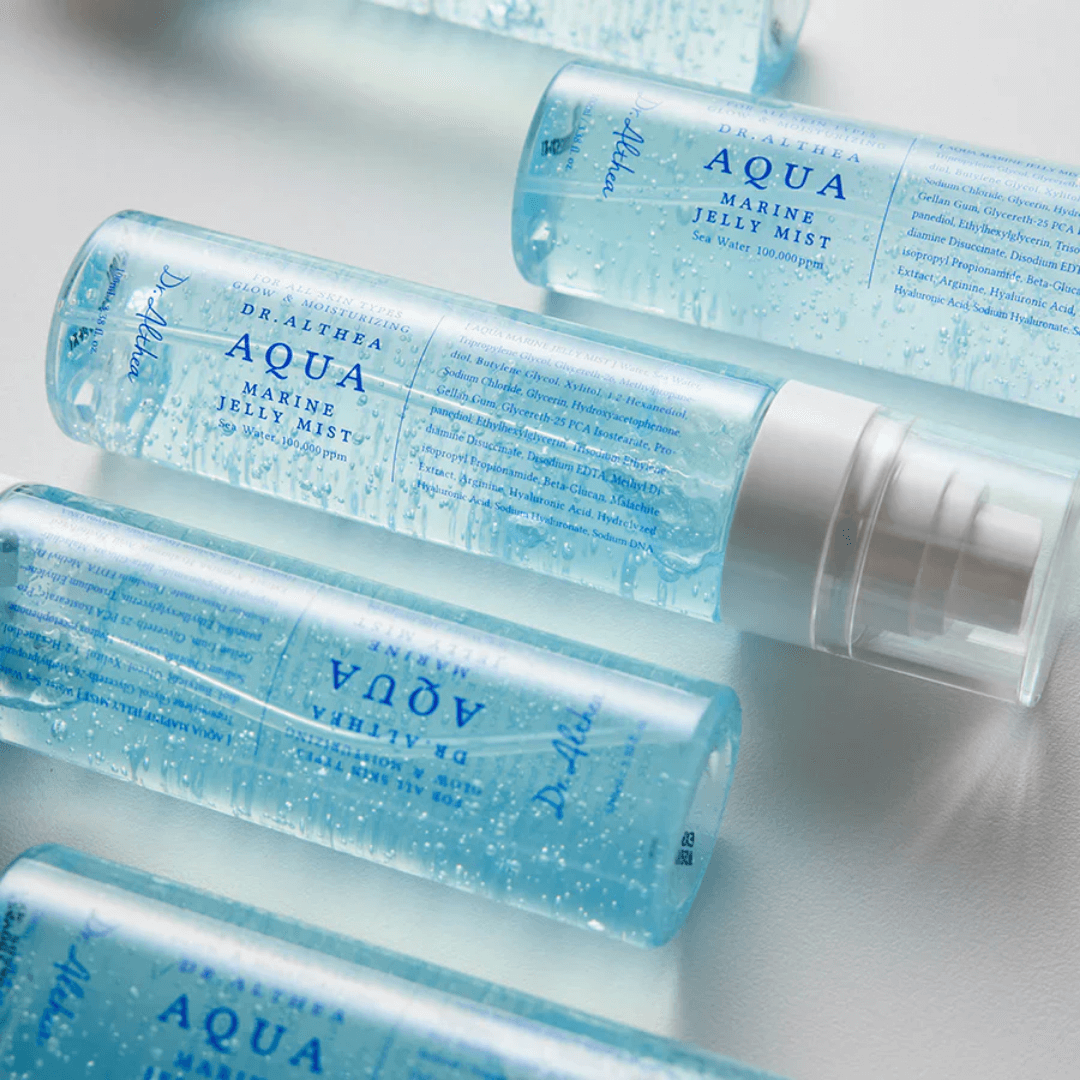 Spray facial refrescante con efecto calmante.