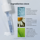 Sérum facial de textura ligera con activos hidratantes que ayuda a retener la humedad y mejorar la apariencia de la piel seca o deshidratada.