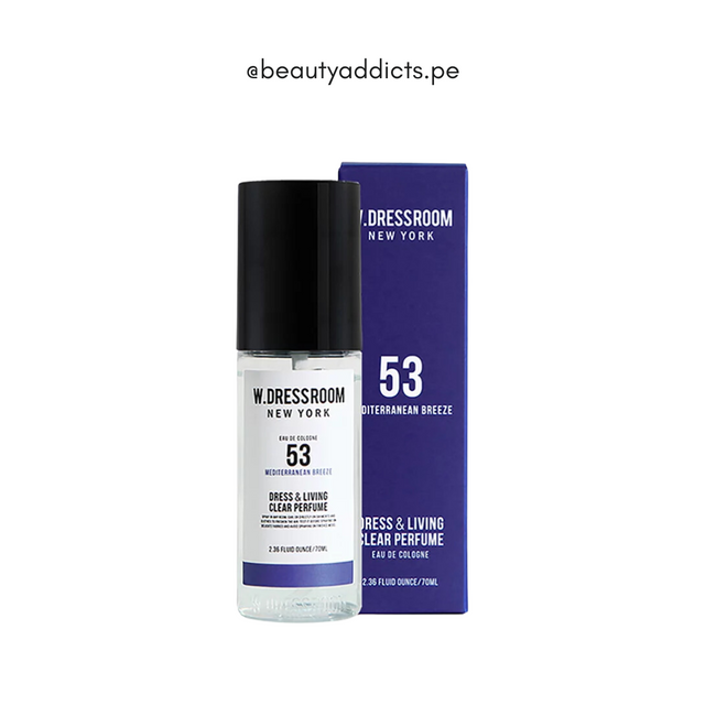 Dress & Living Clear Perfume No.53 Mediterranean Breeze W.Dressroom con fragancia marina suave.