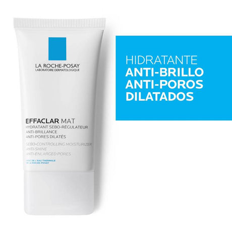 Effaclar Mat Hidratante Anti-brillo La Roche-Posay reduce poros y matifica.