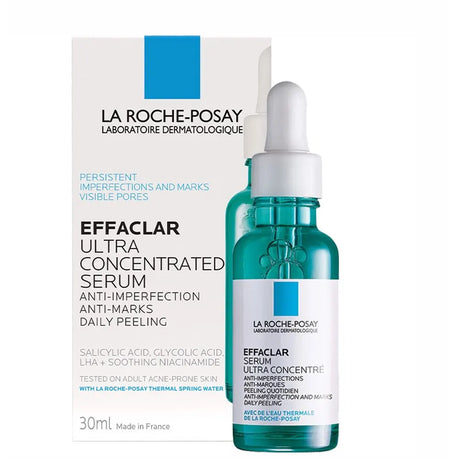 Sérum Effaclar Ultra Concentrado La Roche-Posay mejora textura y afina los poros.