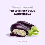 Exfoliante con bicarbonato y berenjena.