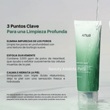 Anua Heartleaf Quercetinol Pore Deep Cleansing Foam, espuma facial purificante para piel con acné y puntos negros.