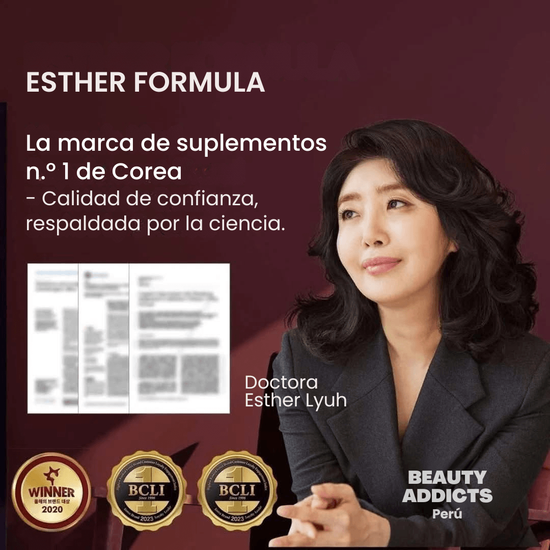 Esther Formula Glutathione en formato directo, una opción práctica para quienes buscan incorporar glutatión a su rutina de suplementación.