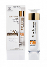 Protector solar Frezyderm Velvet Face SPF50 resistente al agua y al sudor.