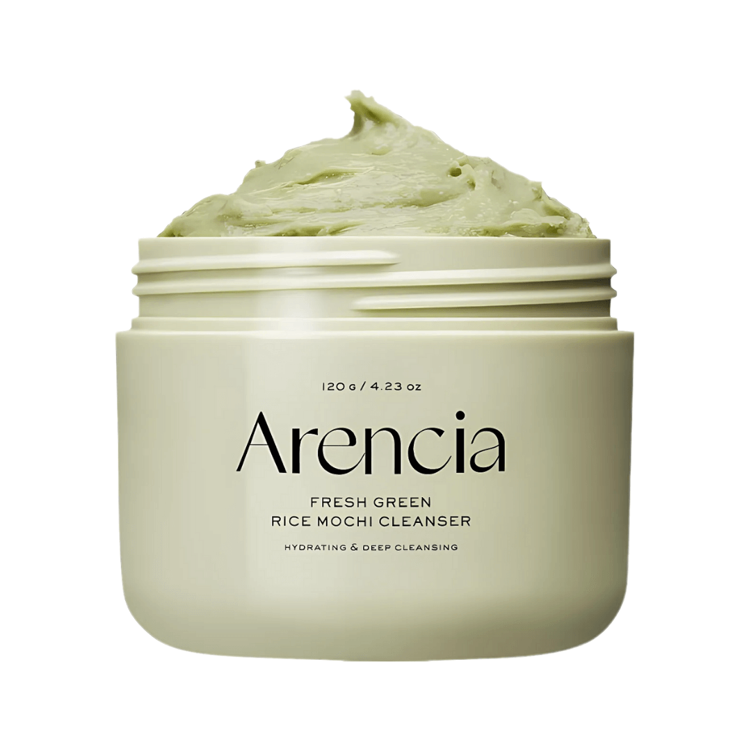 Arencia Fresh Green Rice Mochi Cleanser: limpieza facial vegana y natural.