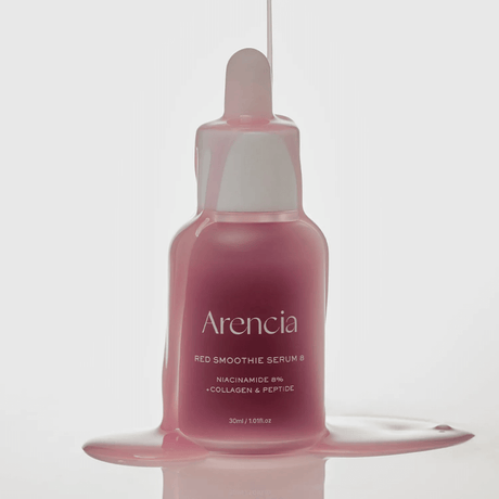Suero facial natural y vegano con frutas rojas antioxidantes.