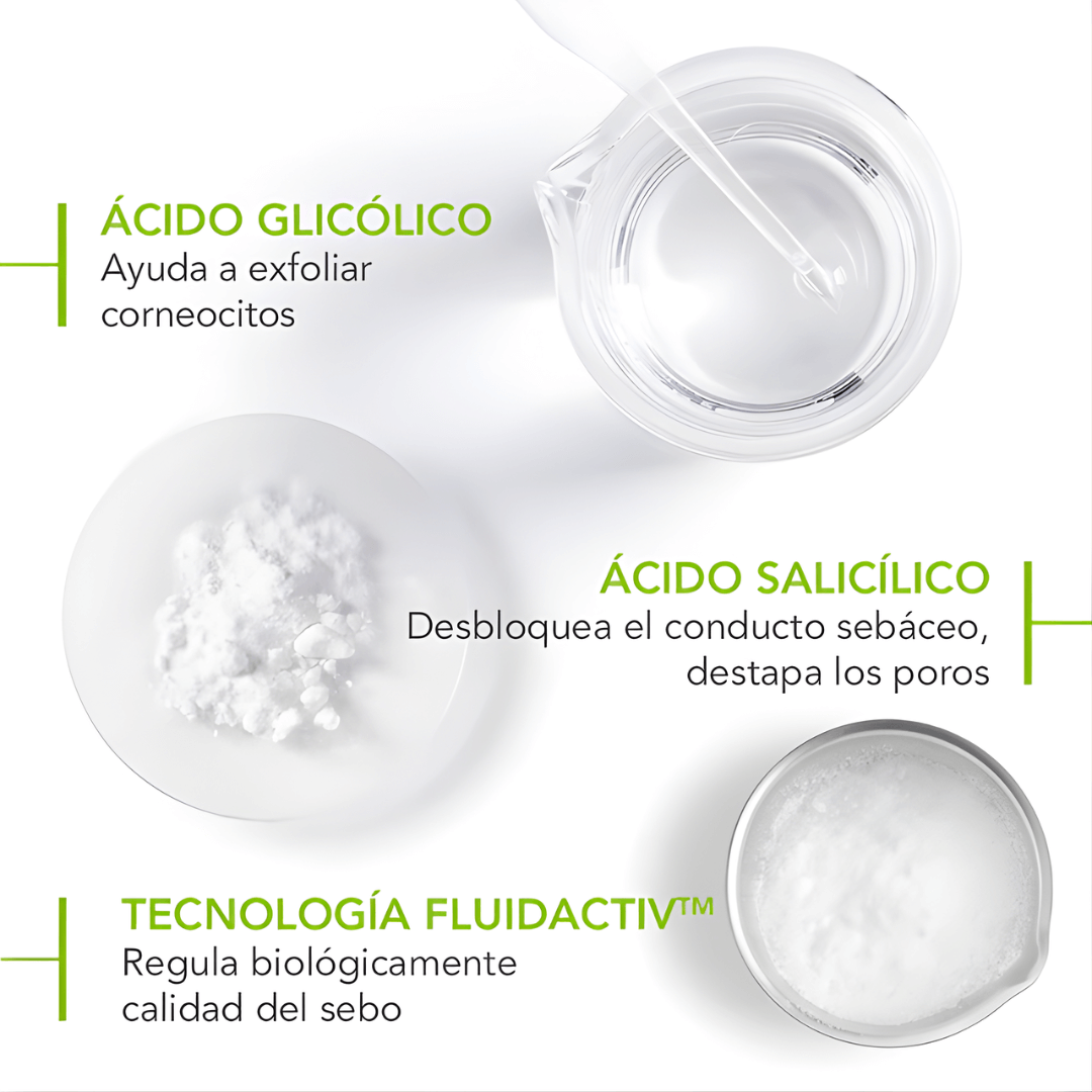 Sébium Gel Gommant Bioderma purifica la piel grasa y la deja fresca y luminosa.