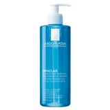 Gel limpiador facial Effaclar La Roche-Posay reduce brillos y limpia poros.