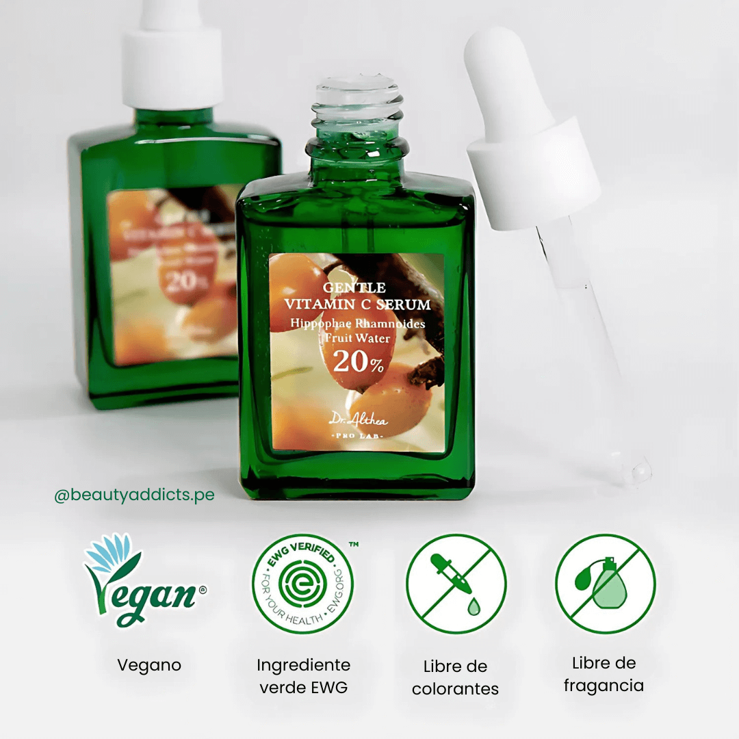 Gentle Vitamin C Serum Dr.Althea sin fragancia para la piel sensible.