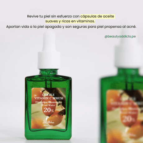 Dr.Althea Gentle Vitamin C Serum con cápsulas que reavitalizan la piel apagada.