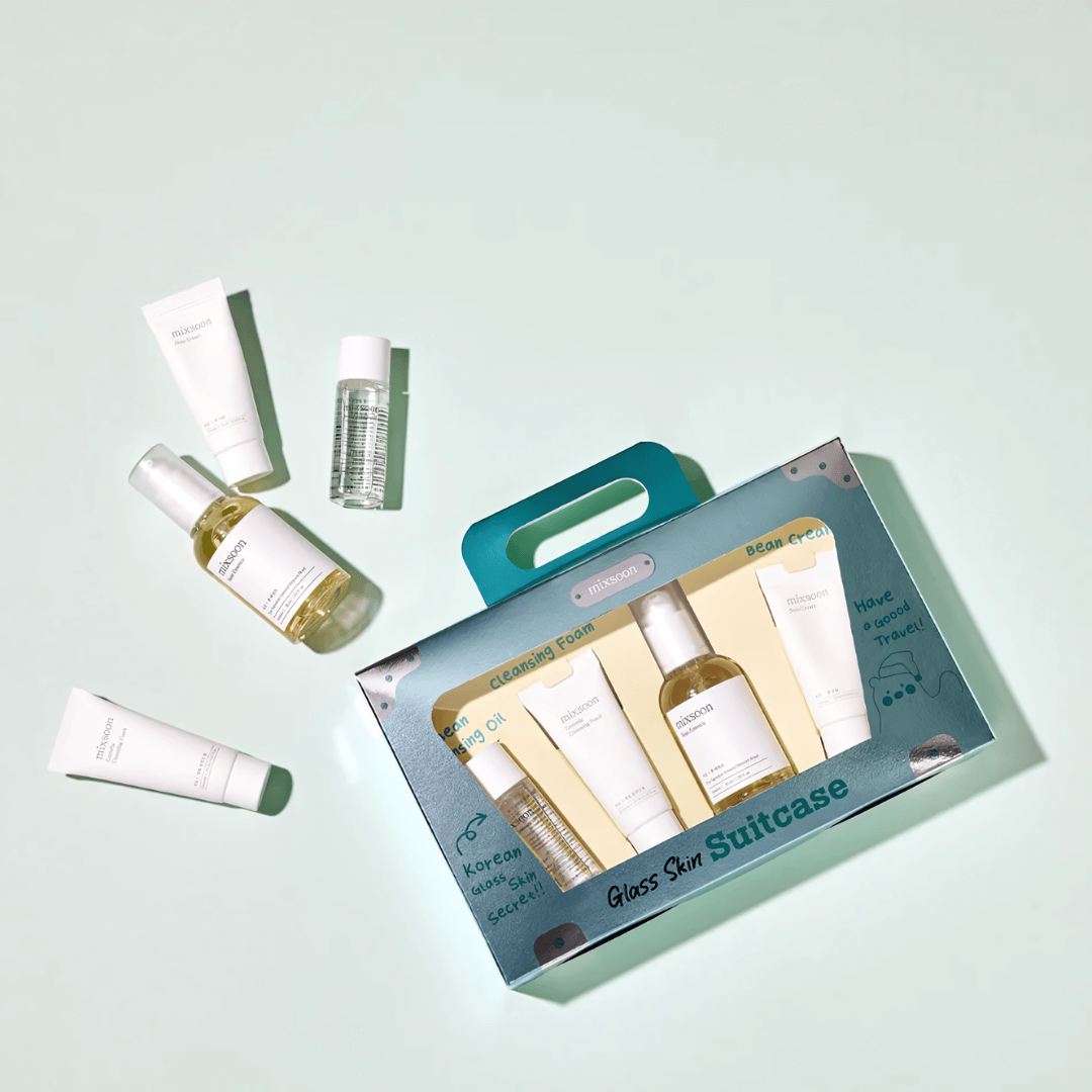 Glass Skin Suitcase Mixsoon: set coreano para lograr piel luminosa y uniforme.