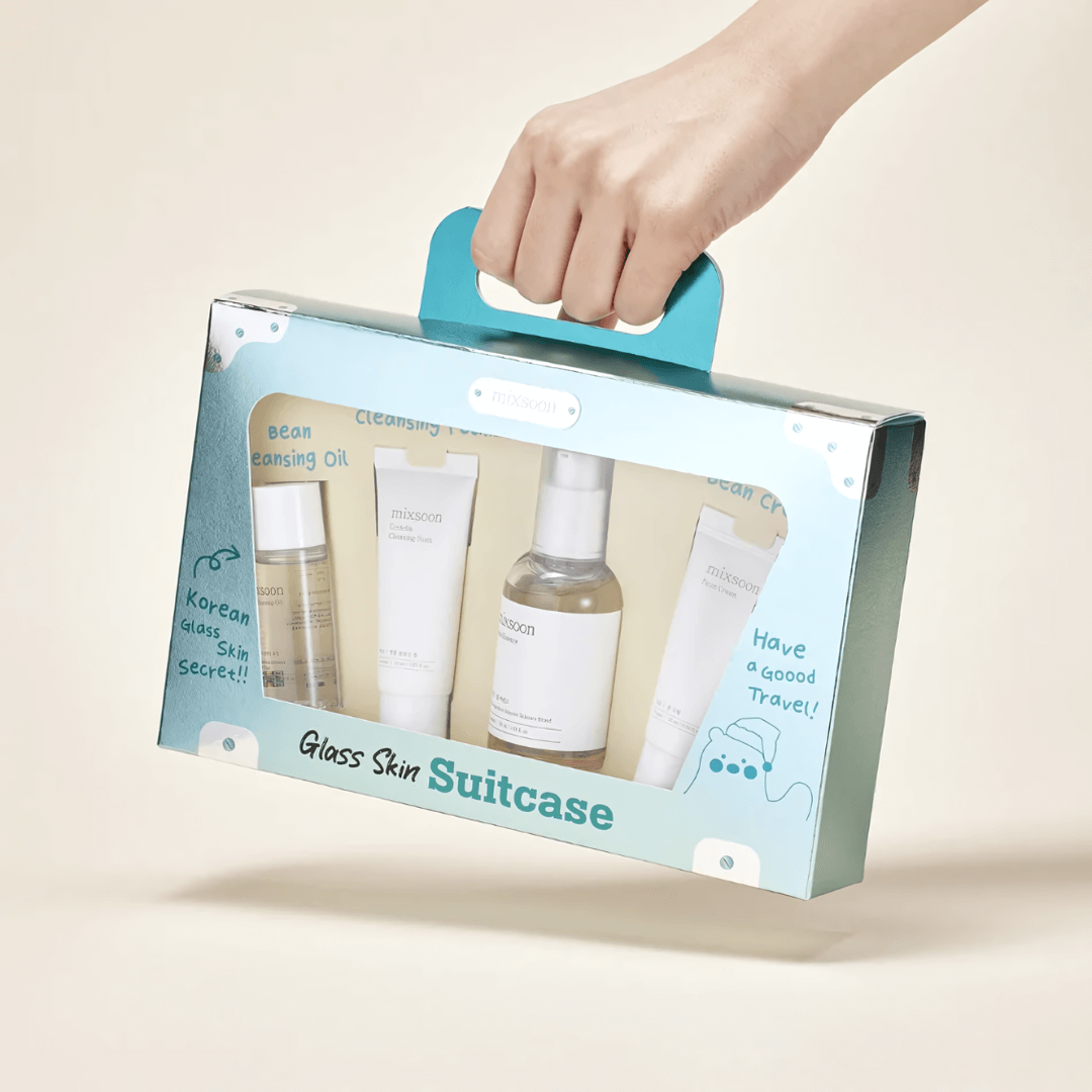 Glass Skin Suitcase Mixsoon hidrata intensamente y deja la piel con efecto glass skin.