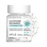 Glutathione Niacinamide Beauty Tablet APLB ilumina la piel con efecto aclarador y uniforme.