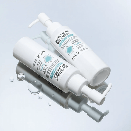 Glutathione Niacinamide Cleansing Oil APLB limpiador facial para un tono uniforme.