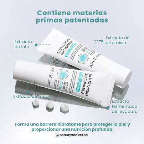 Eye Treatment APLB para suavizar líneas finas y mejorar zonas pigmentadas en el contorno de ojos.