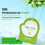 Green Grape Pore Peeling Pad de Frudia exfolia sin irritar gracias a su fórmula suave.