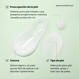 Green Tea Fresh Sunscreen de Dr. Althea que ayuda a la piel enrojecida mientras protege de los rayos uv.