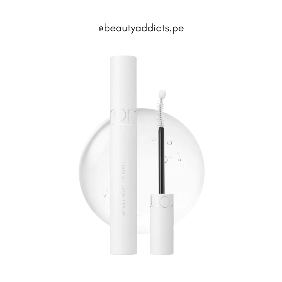HAN All Lash Serum Rom&nd, serum fortalecedor que estimula el crecimiento de pestañas.
