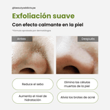 Exfoliación sin irritación para piel grasa.