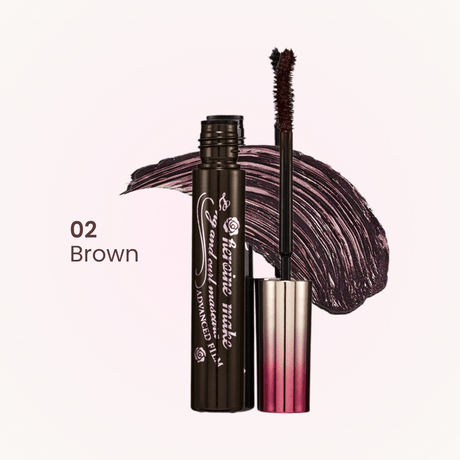 Heroine Make Long & Curl Mascara Advanced Film. 2 colores diferentes: negro u marron.