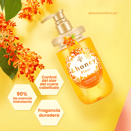 Shampoo &honey con miel, argán y ácido hialurónico