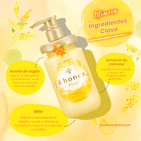 Acondicionador &honey con miel y ácido hialurónico para cabello suave