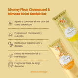 Vicrea &honey Fleur Kinmokusei & Mimosa Set con fragancia duradera de osmanto y mimosa. Shampoo y acondicionador Japones.