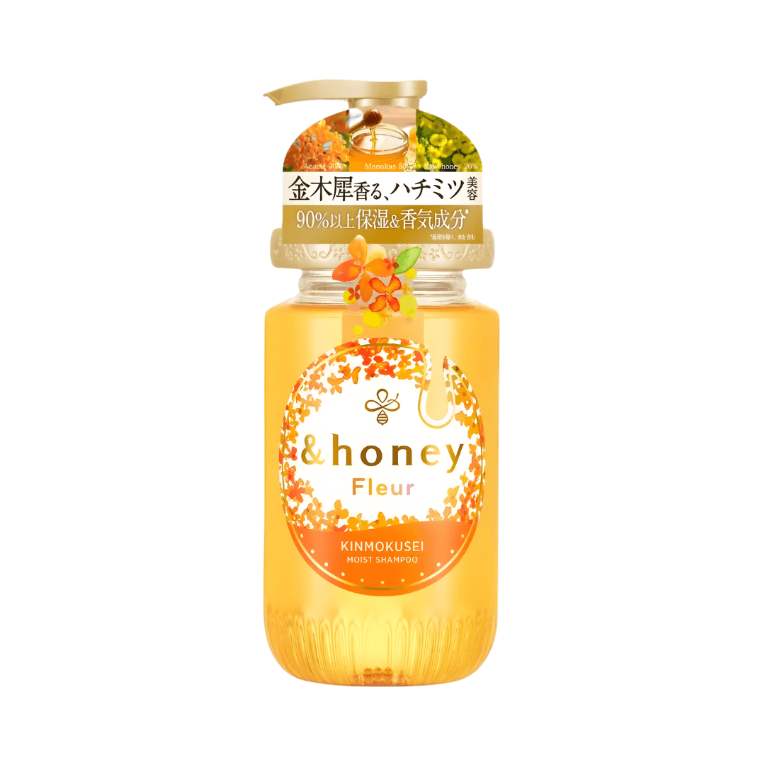 Honey Leur Kinmokusei Moist Shampoo 1.0 Vicrea hidrata y suaviza el cabello seco.
