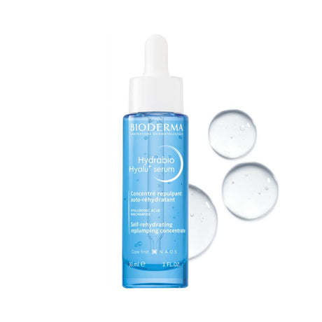Hydrabio Hyalu+ Serum de Bioderma, suero dermatológico para piel sensible y deshidratada.