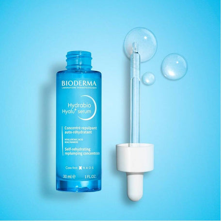 Bioderma Hydrabio Hyalu+ Serum, tratamiento intensivo para restaurar la hidratación y luminosidad.