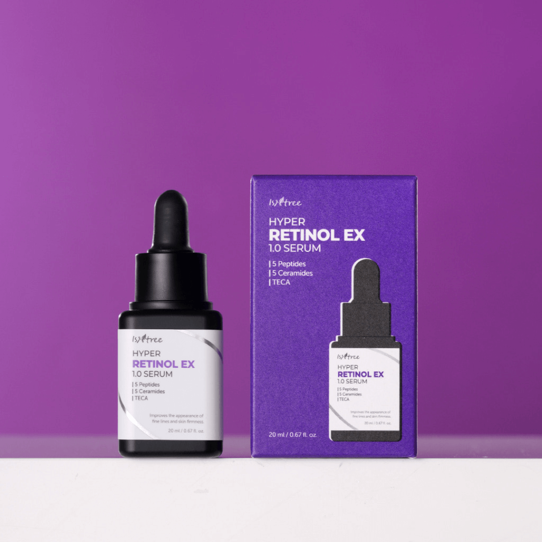 Isntree Hyper Retinol EX 1.0 Serum que reafirma y mejora la elasticidad.