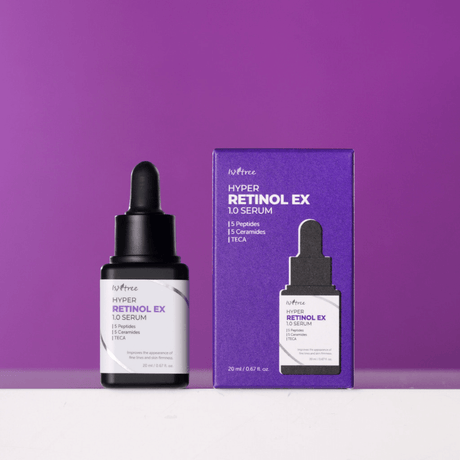 Isntree Hyper Retinol EX 1.0 Serum que reafirma y mejora la elasticidad.