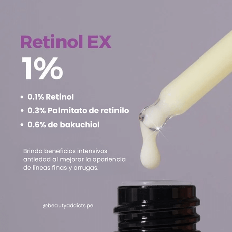 Hyper Retinol EX 1% Serum Isntree con acción antiedad intensiva.