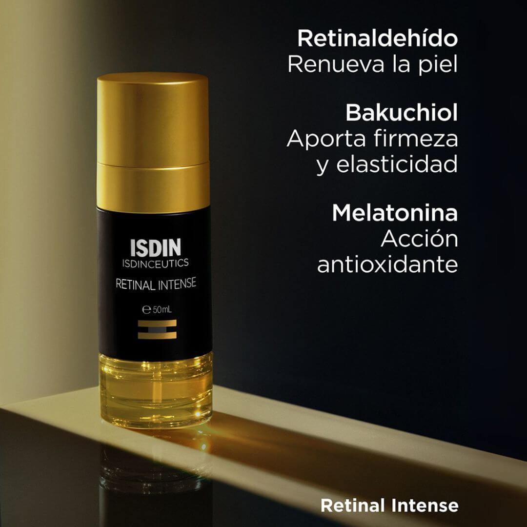 ISDINCEUTICS Retinal Intense Serum ISDIN con retinal y bakuchiol que ilumina la piel.