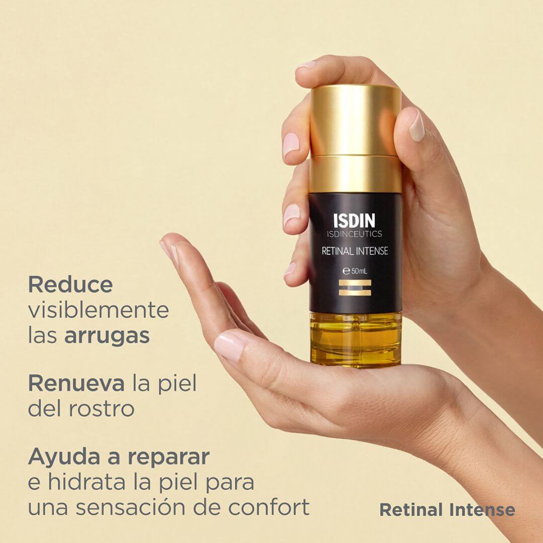 Retinal Intense Serum ISDIN reduce arrugas profundas y líneas finas.