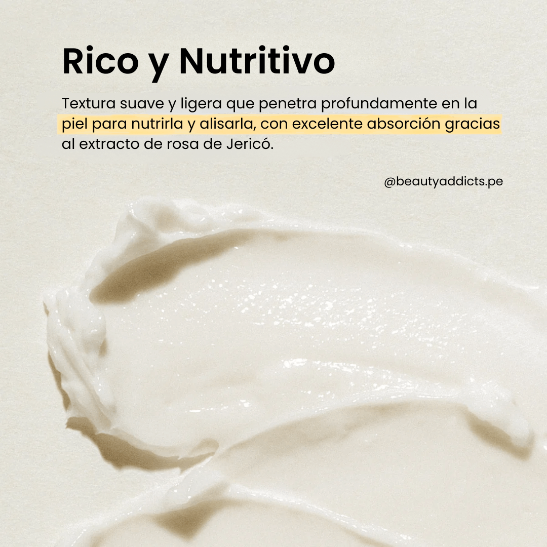 Abib Jericho Rose Crème Nutrition Tube ofrece nutrición profunda y duradera.