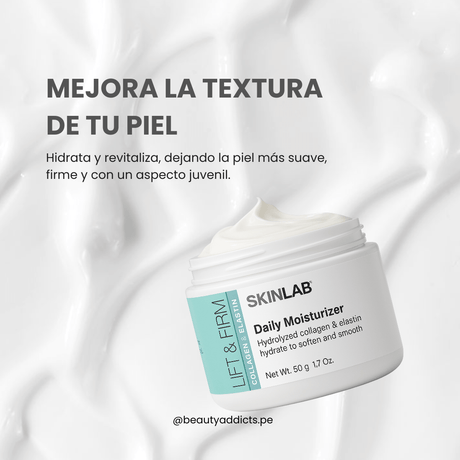 Lift & Firm Daily Moisturizer
que es ligera, nutritiva y perfecta para tu rutina antiedad.