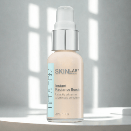 Lift & Firm Instant Radiance Booster ilumina al instante con colágeno y elastina para un cutis más firme.