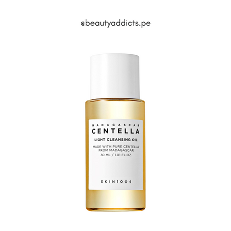 Mini aceite limpiador SKIN1004 que elimina maquillaje y protector solar sin irritar.