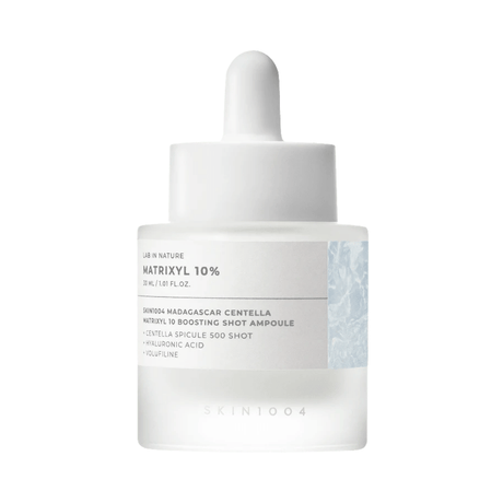 Skin 1004 Madagascar Centella Matrixyl  10% que mejora la firmeza y elasticidad de la piel.