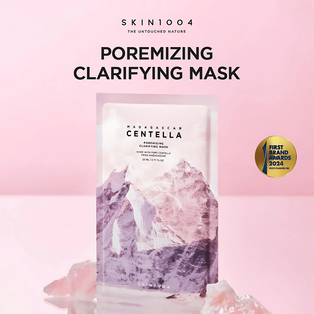 Mascarilla de Skin 1004 Madagascar Centella Poremizing Clarifying que purifica y deja la piel más firme y fresca.