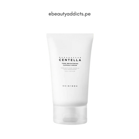 Crema Tone Brightening Capsule SKIN1004, unifica el tono y calma la piel.