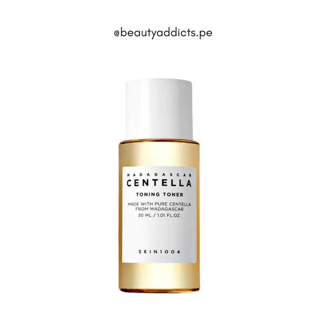 Madagascar Centella Toning Toner Mini SKIN1004, tónico suave que calma y equilibra la piel sensible.