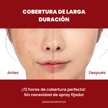 La Mask Fit Red Cushion de Tirtir brinda horas de cobertura perfecta sin necesidad de fijador.