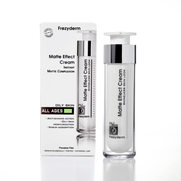 Matte Effect Cream Frezyderm hidrata sin dejar sensación grasa.