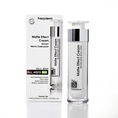 Matte Effect Cream Frezyderm hidrata sin dejar sensación grasa.