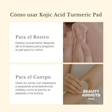 Pads faciales Medicube con ácido kójico y cúrcuma que ayudan a iluminar la piel, reducir manchas y mejorar el tono desigual con una exfoliación suave.