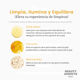 Limpiador facial Medicube con ácido kójico y cúrcuma que elimina impurezas mientras ayuda a iluminar la piel y unificar el tono.