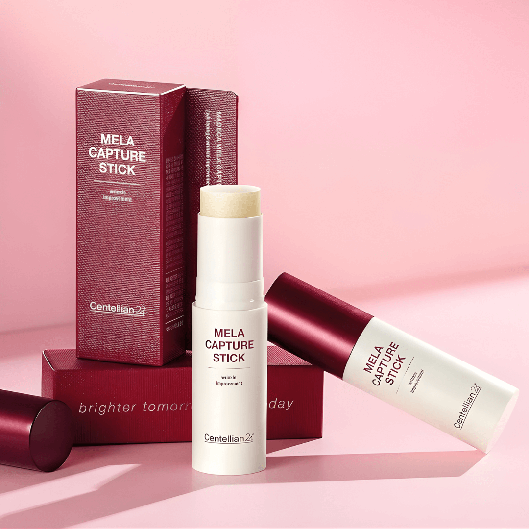 Centellian24 Mela Capture Stick formulado para pieles sensibles que buscan mayor claridad y suavidad. 